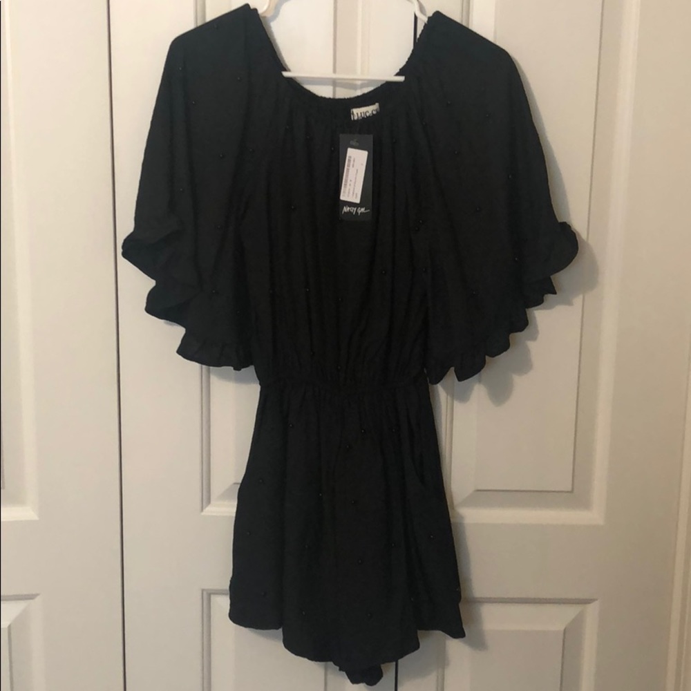 Black nasty gal romper